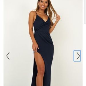 Showpo linking love maxi dress in navy